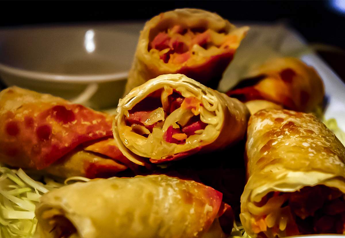 Corned Beef Reuben Egg Rolls James & Everett