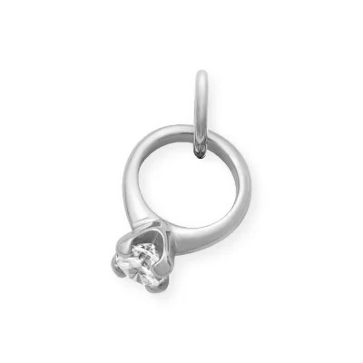 Engagement Ring Charm with Cubic Zirconia James Avery