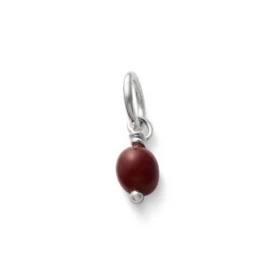 Maroon Glass Enhancer Bead James Avery