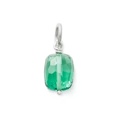 Faceted LabCreated Green Amethyst Gemstone Bead Pendant James Avery