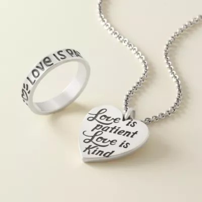"Love is Patient Love is Kind" Ring James Avery