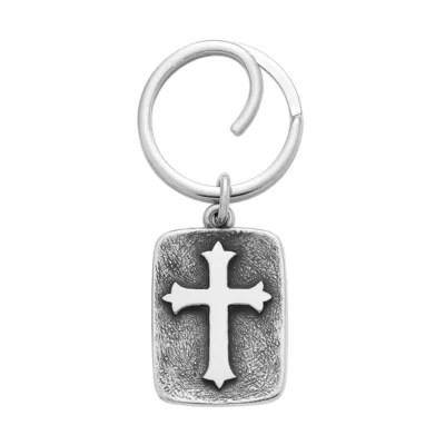 Retired James Avery fleurdelis cross on James Avery chain