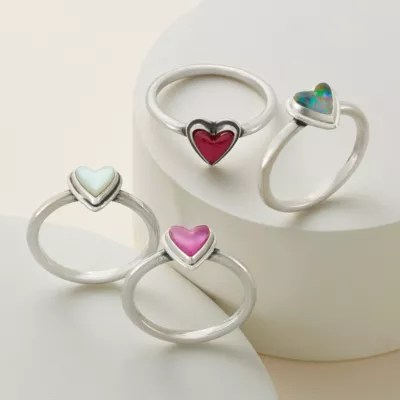 Sweetheart Pink Doublet Ring James Avery