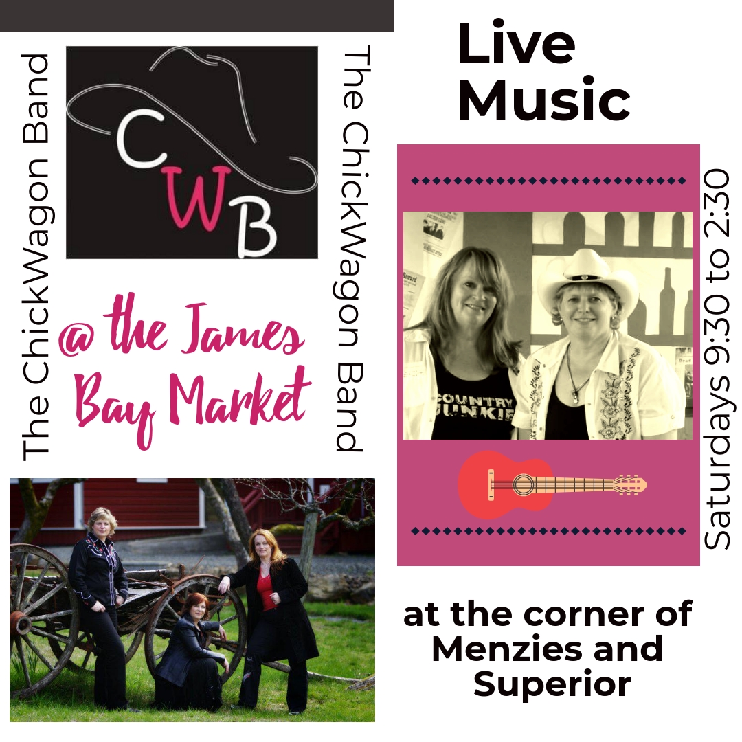 James Bay Community Market Live music for July 31st Sponsored by the