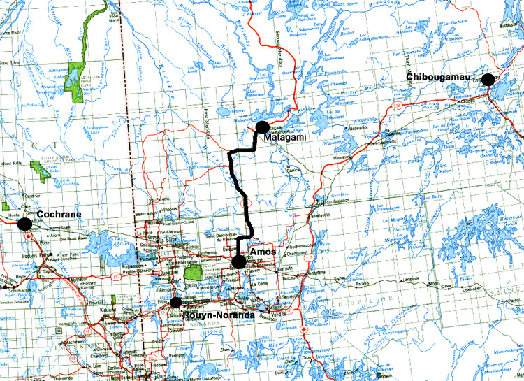 Hwy 109 Amos to Matagami