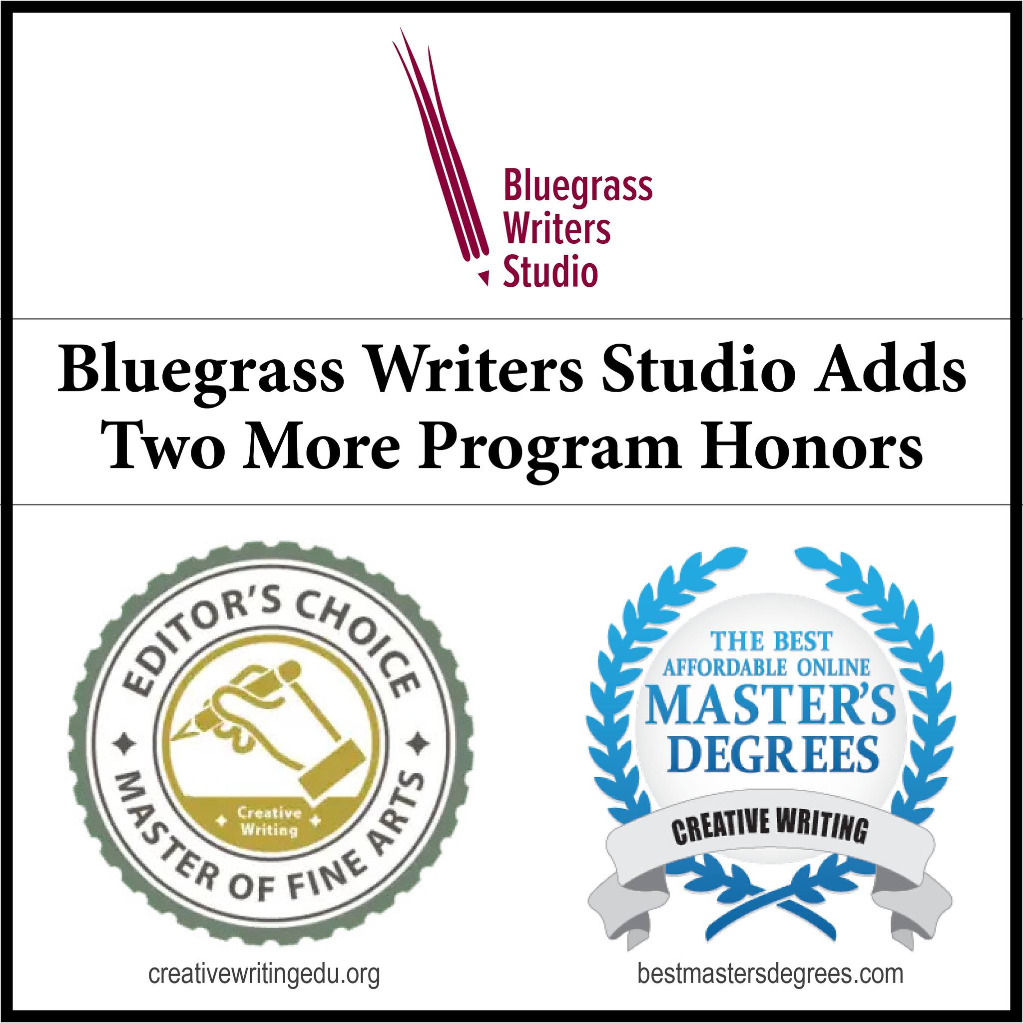 More Awards for BGWS MFA Program James B. Wells