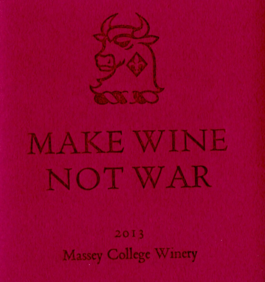 Make Wine Not War the Massey College wine grazing 2013