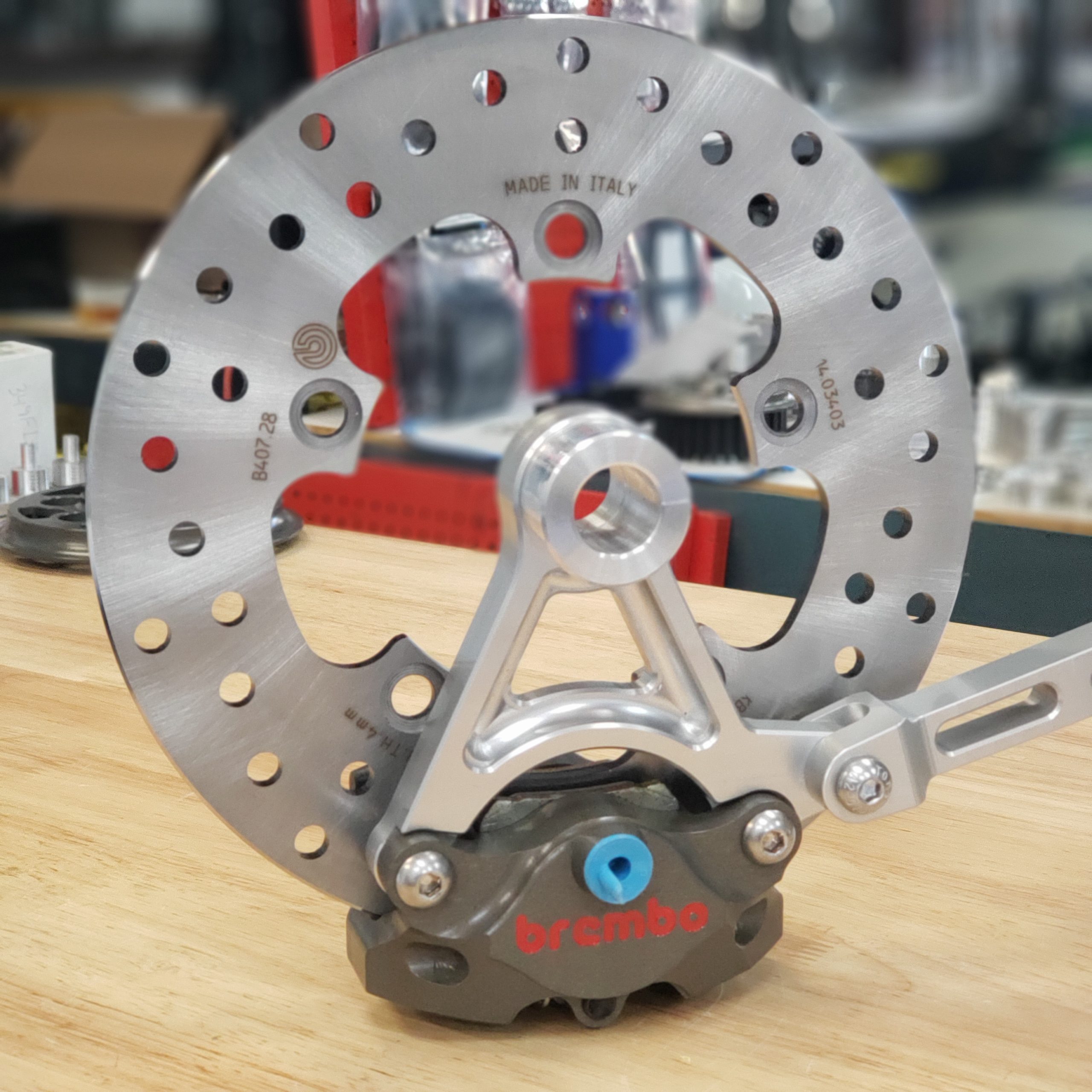 Brembo Rear Brake Kit Billet Caliper Compton Customs