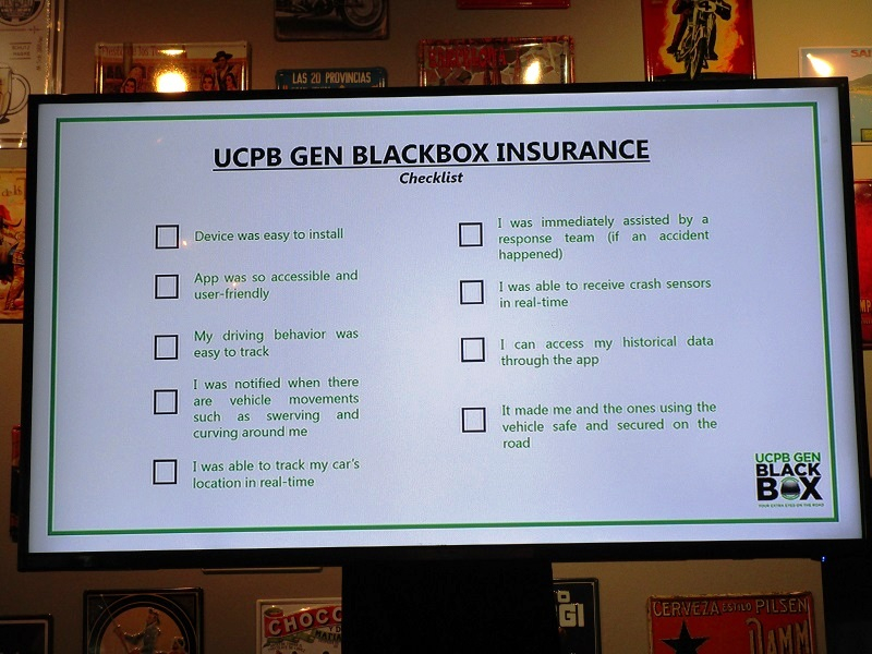 The UCPB GEN Black Box trumps your typical motorcar insurance