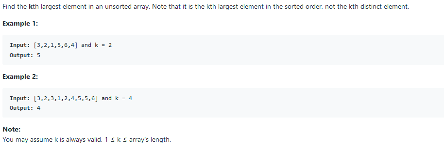 Kth Largest Element in an Array (Medium) James Kitchen Games