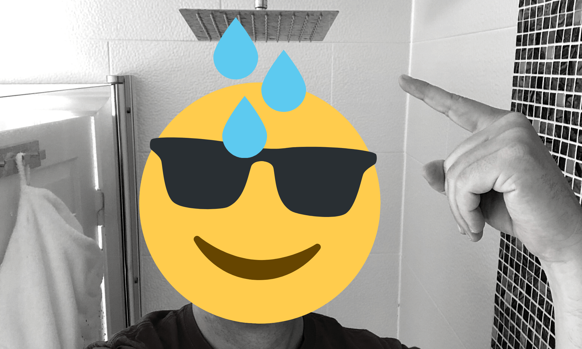 Taking on cold showers. JOD 😎