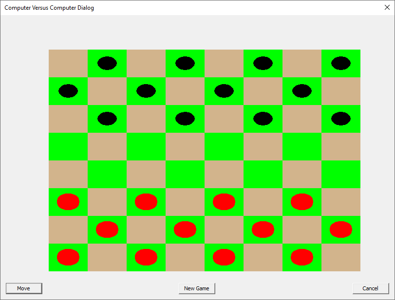 History of My Checkers Game Software Development Using Machine Learning