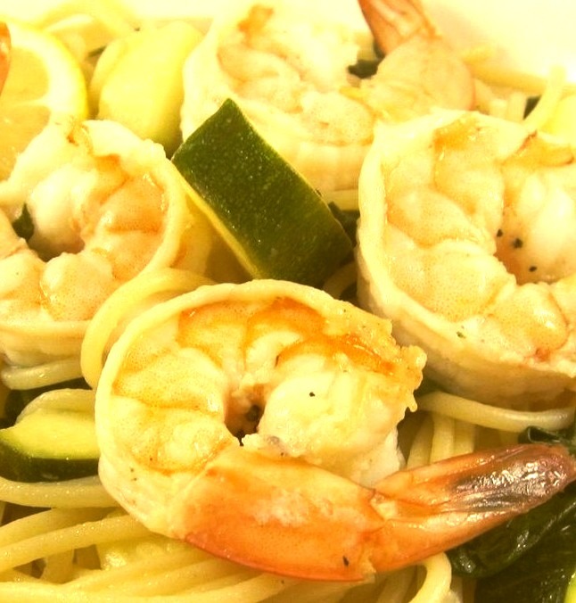Pasta Shrimp Spaghetti in Olive Oil Dressing James