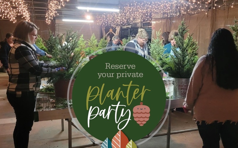 Private Holiday Planter Parties! James Valley