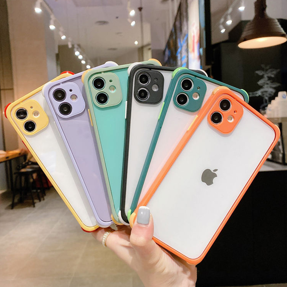 iPhone 12 Phone Case Four Corner Drop Proof Transparent Mobile Phone