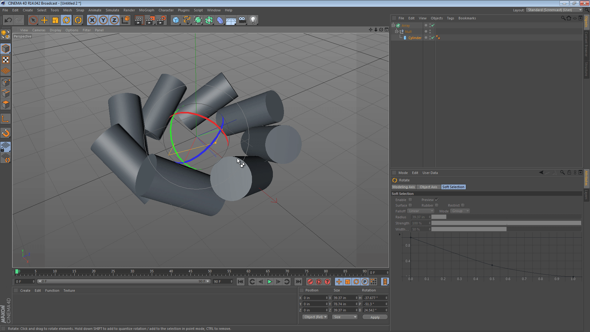 Using Nulls with the Array Object in Cinema 4D jamie3d