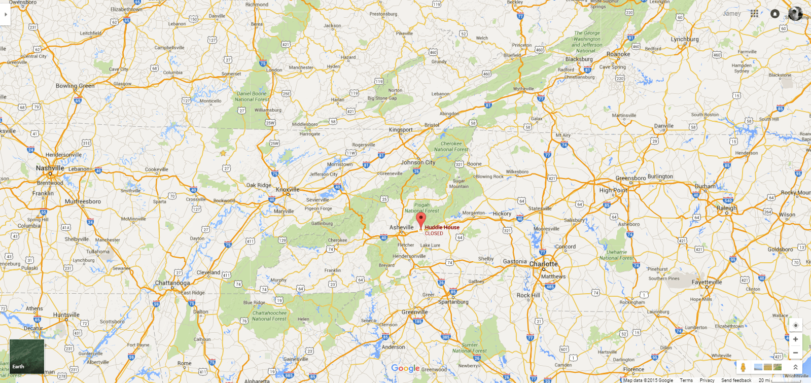 Abandoned Huddle House — Black Mountain, North Carolina Jamie in