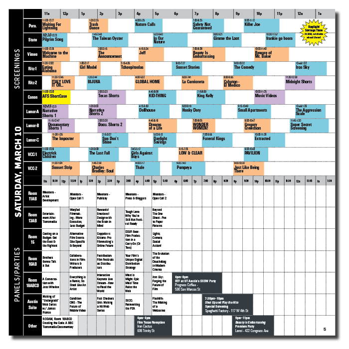 Sxsw Film Festival 2024 Schedule SXSW Film Fest Pocket Guide Jamie Miller Design