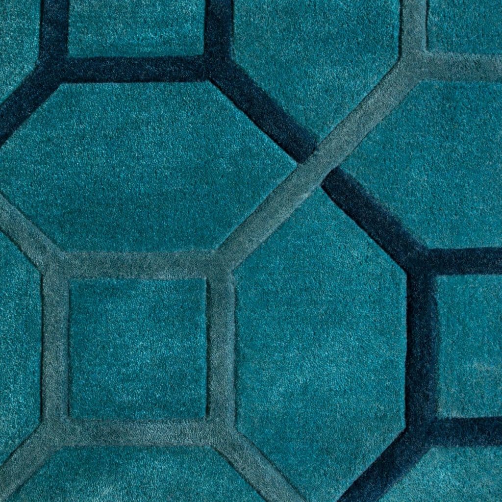 Blue Geometric Rug Design by Jamie Stern Carpet & Rugs