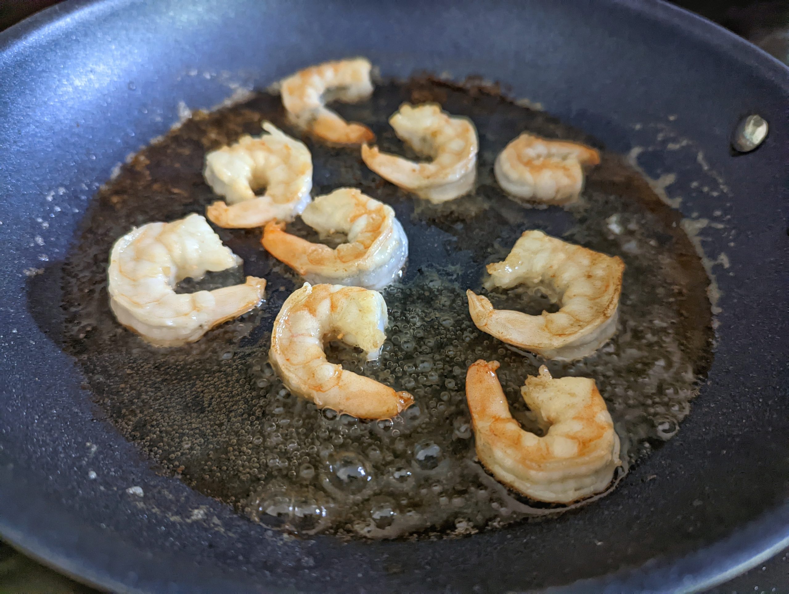 Pan Seared Shrimp with Peanut and Lime