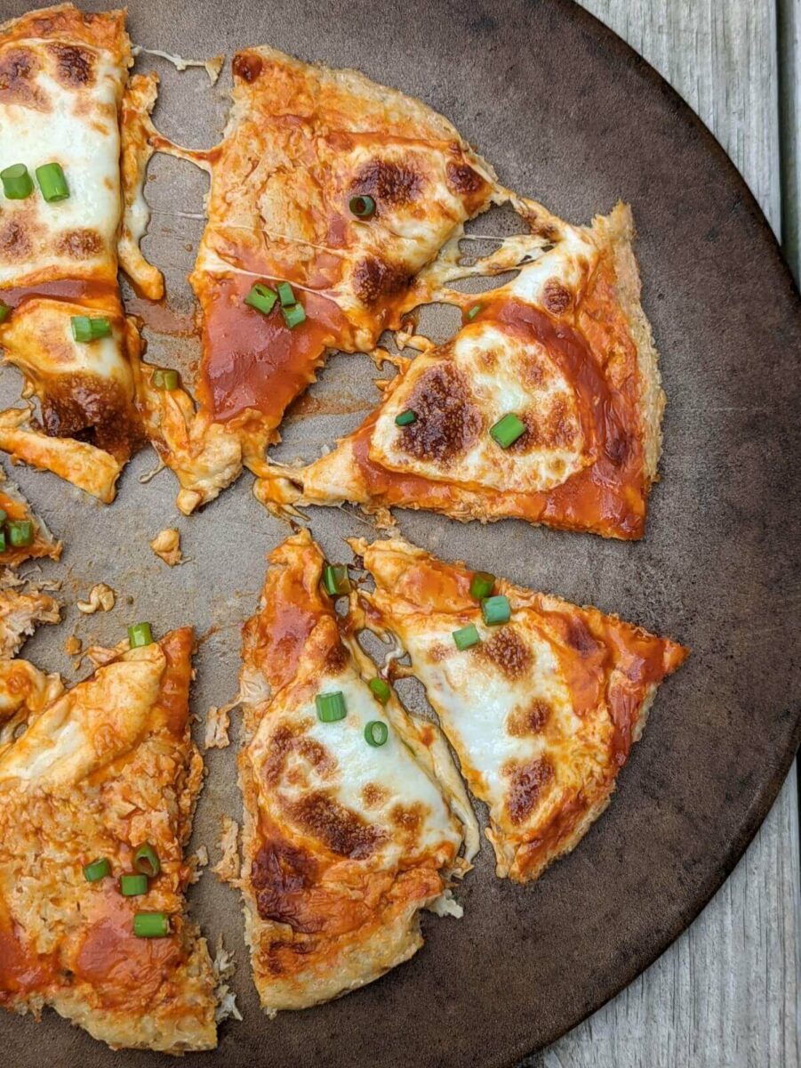 Easy Buffalo Chicken Crust Pizza Recipe