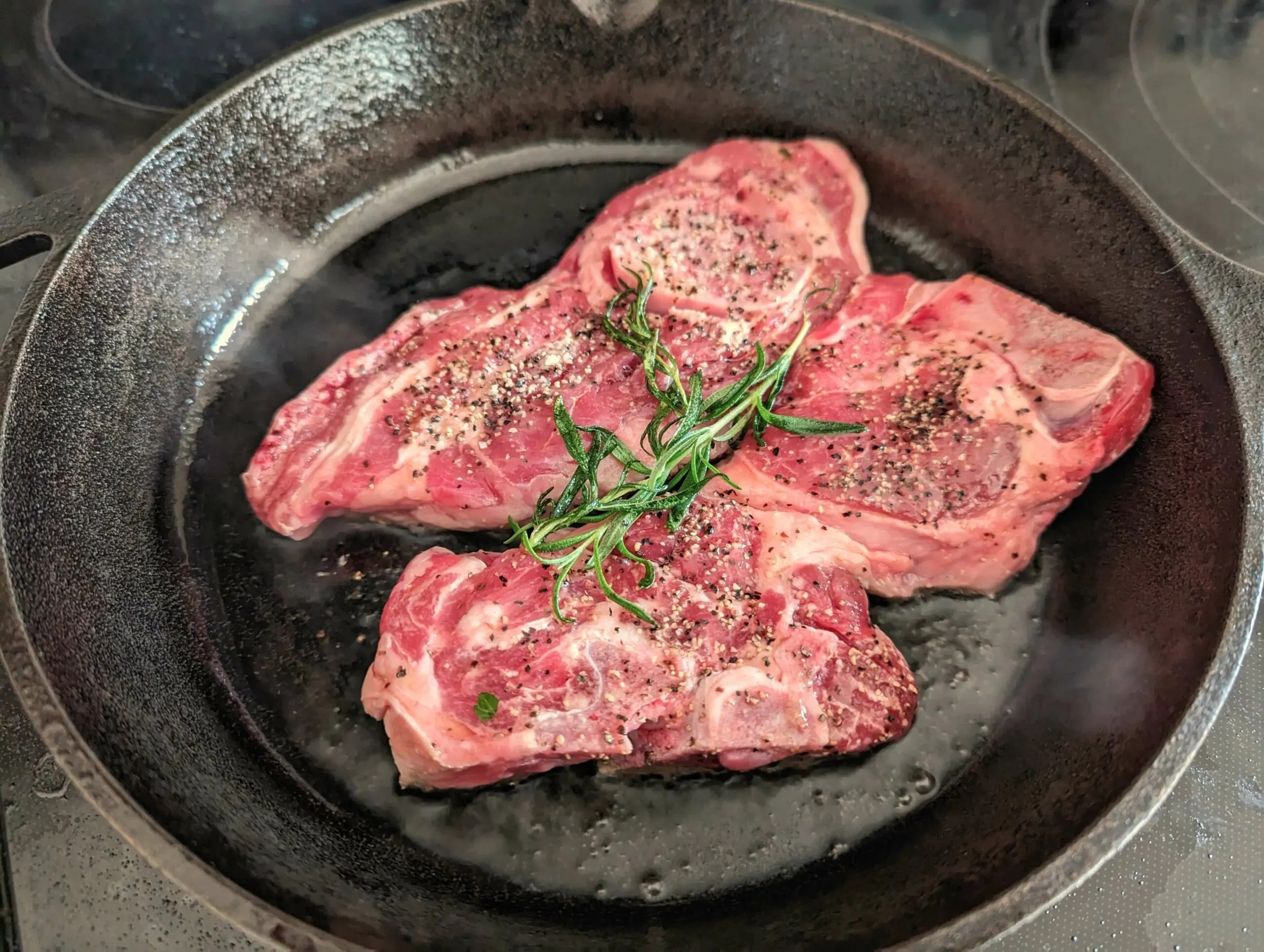 Easy Pan Seared Lamb Shoulder Chop