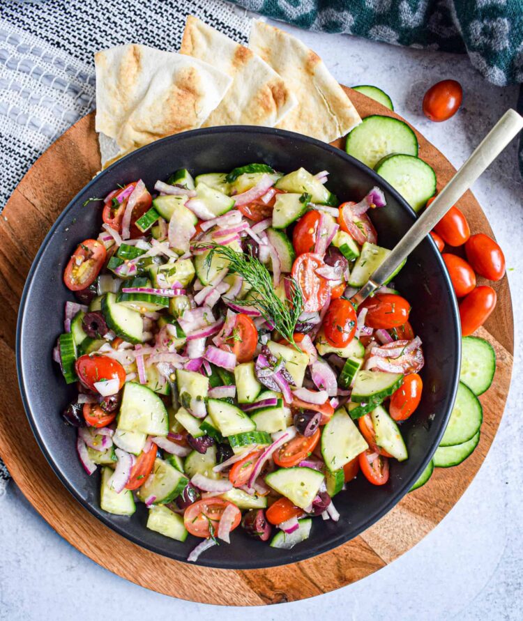 Greek Cucumber Salad The Jam Jar Kitchen
