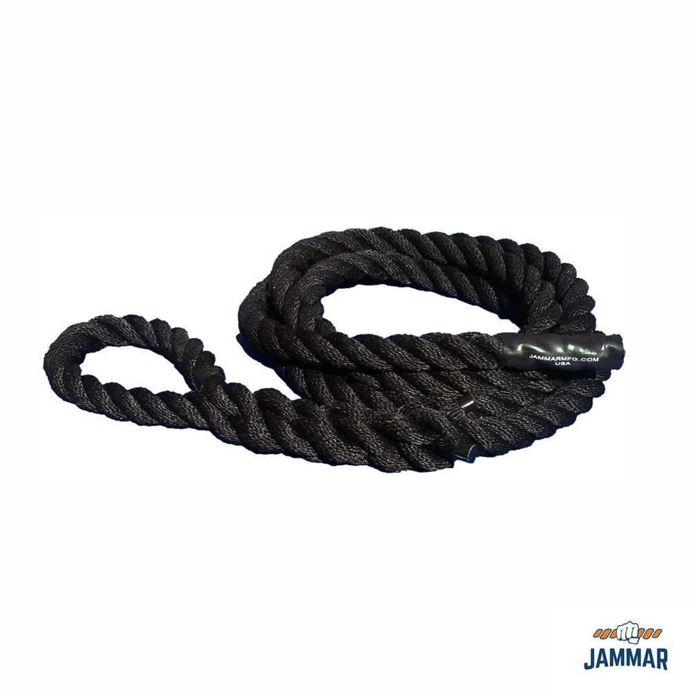 Loop Top Climbing Rope Black or Tan Poly Dacron Jammar Nets