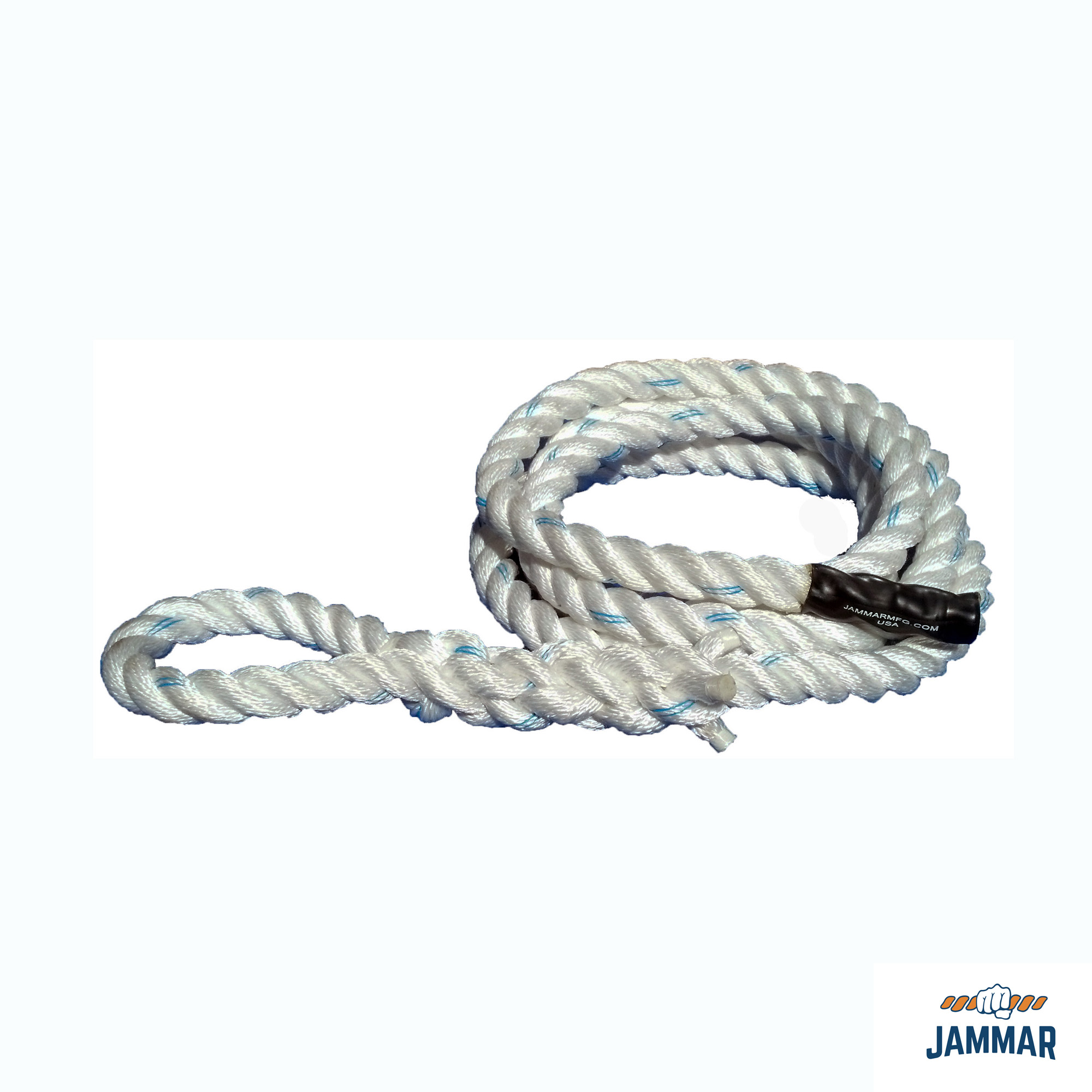 Loop Top Climbing Rope White Poly Dacron Jammar Nets