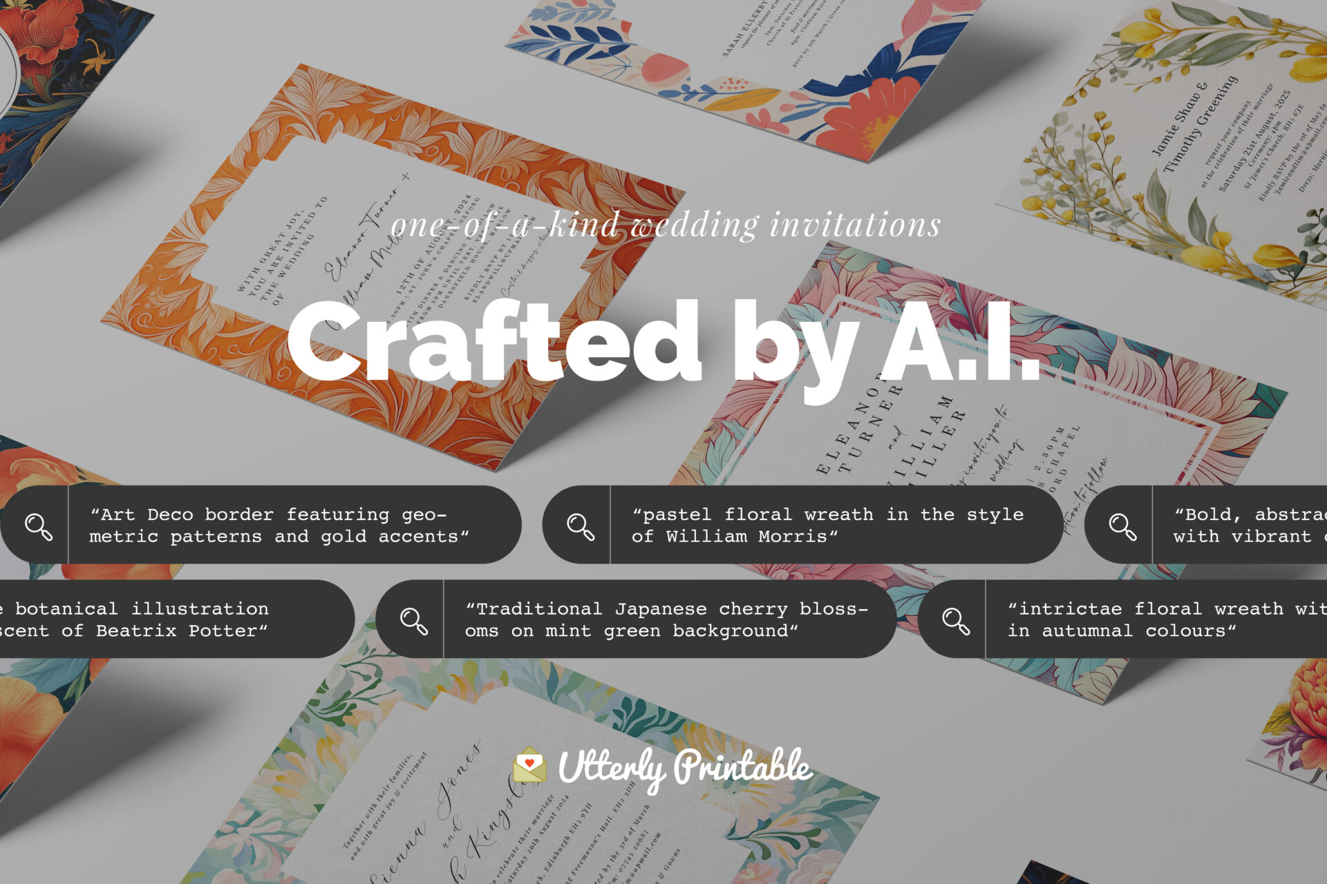 Utterly Printable Launches Revolutionary AI Wedding Invitation Creator