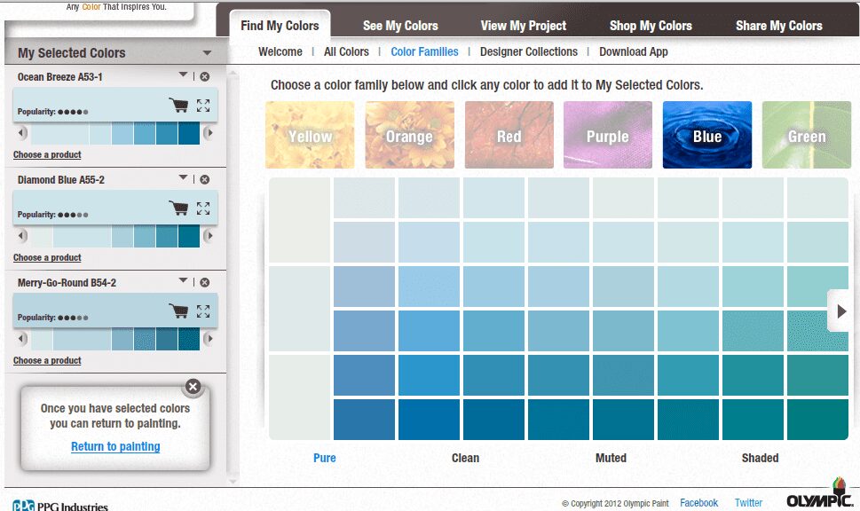 Virtually Paint Your Walls Olympic Paint Your Room Tool JaMonkey