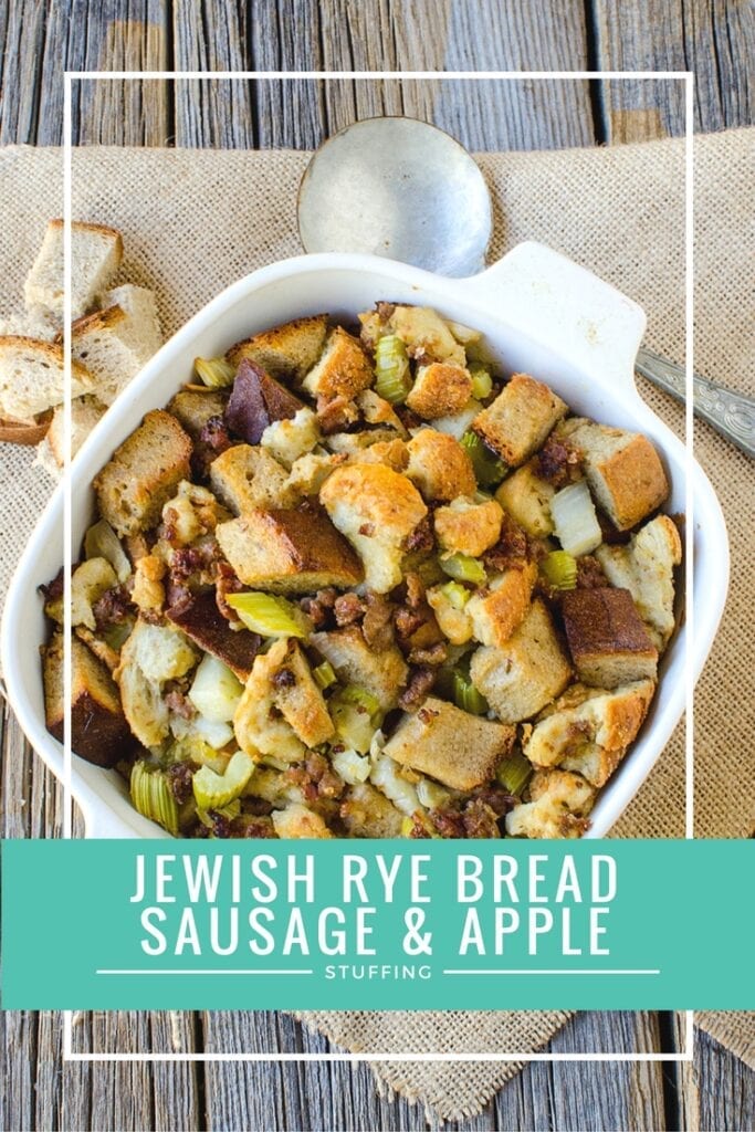Jewish Rye Bread Sausage and Apple Stuffing Recipe JaMonkey