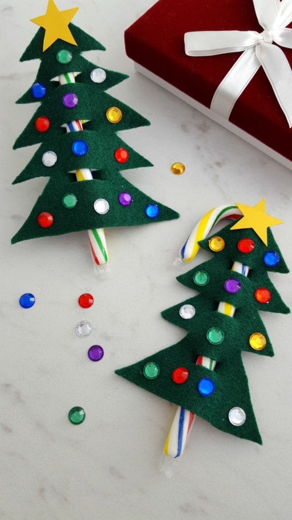 Candy Cane Christmas Tree Ornament/Gift Topper JaMonkey