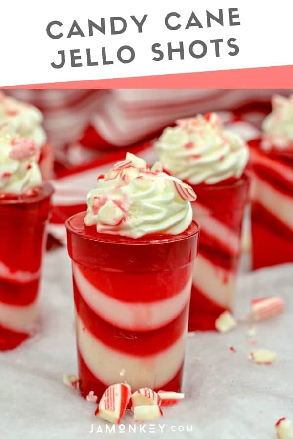 Candy Cane Jello Shots JaMonkey