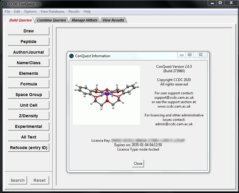 دانلود The Cambridge Structural Database (CSD) 2020.0.1 نرم افزار