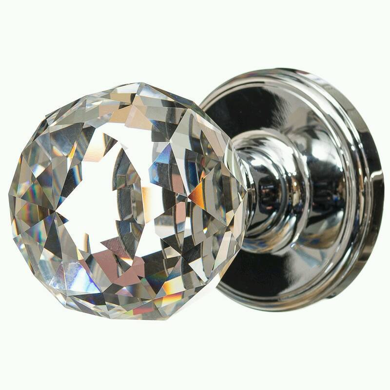 Large crystal door knobs Door Knobs
