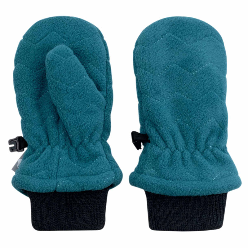 Kids Fleece Mittens Blue Spruce for Toddlers Jan & Jul