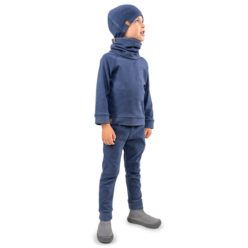 Kids Thermal Neck Warmer Cobalt, Toddler Neck Gaiter Jan & Jul