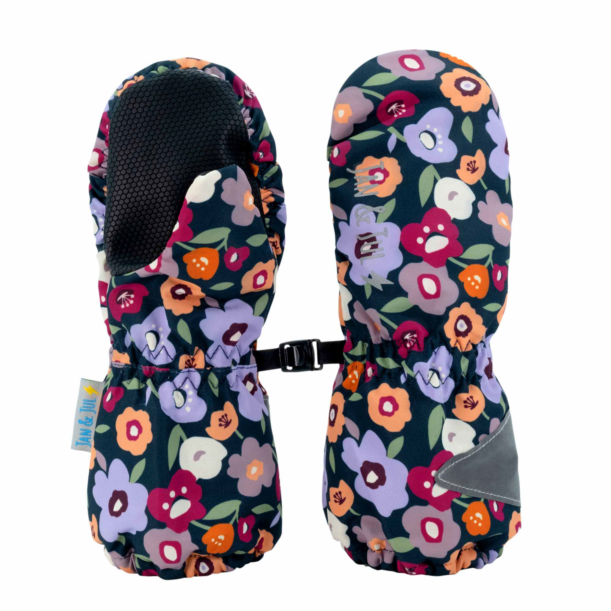 Kids Rain Mittens Winter Flowers for Babies Jan & Jul