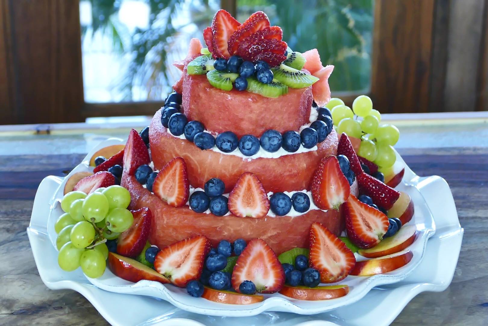 Aggregate 61+ real fruit watermelon cake awesomeenglish.edu.vn