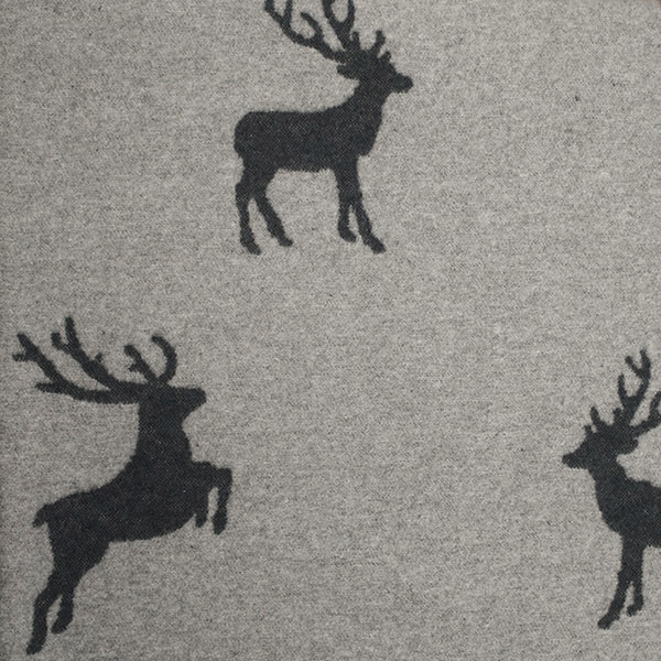 Deer Pattern Blanket Jan de Luz Linens