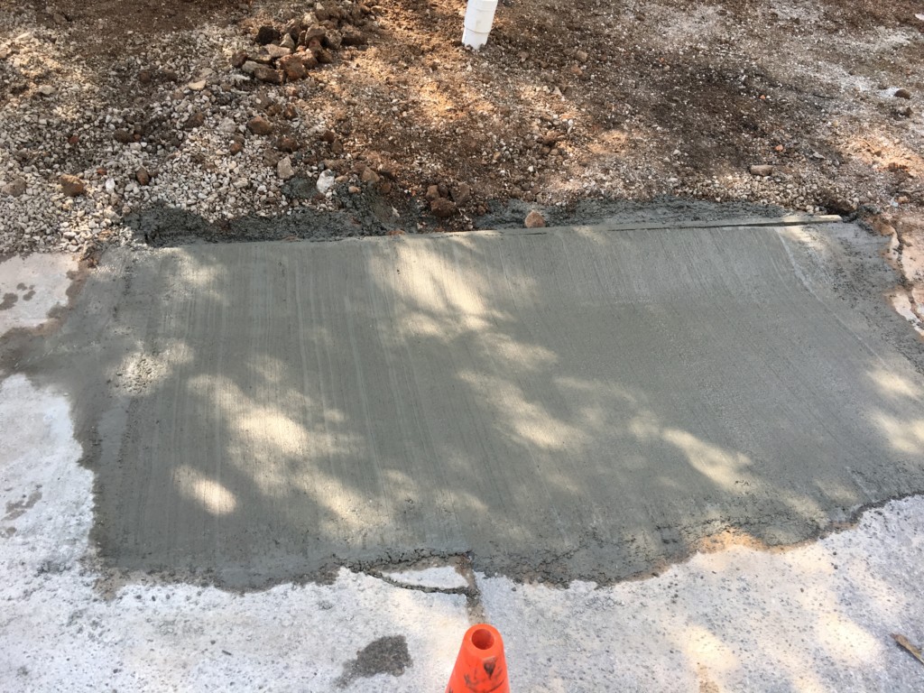 Concrete replaced J&L Underground Construction