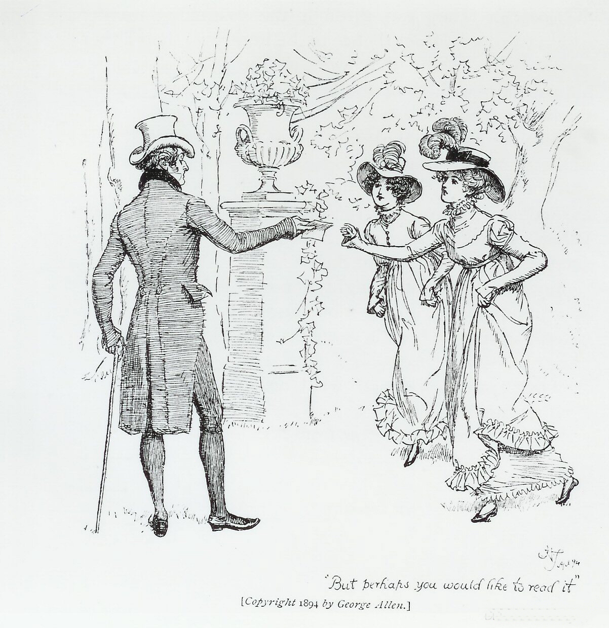 Hugh Thomson Illustrations for Pride and Prejudice Jane Austen's House