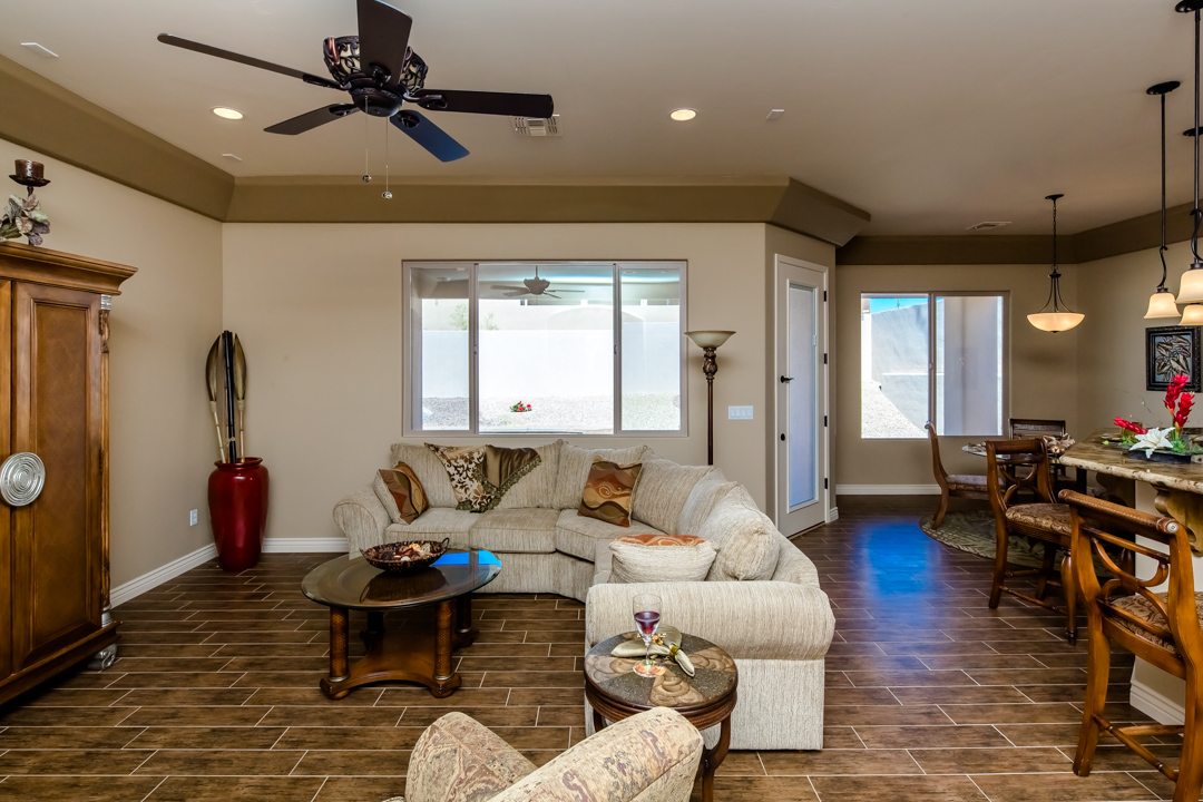 Great Room Janecek Homes The Villas at The Foothills Lake Havasu
