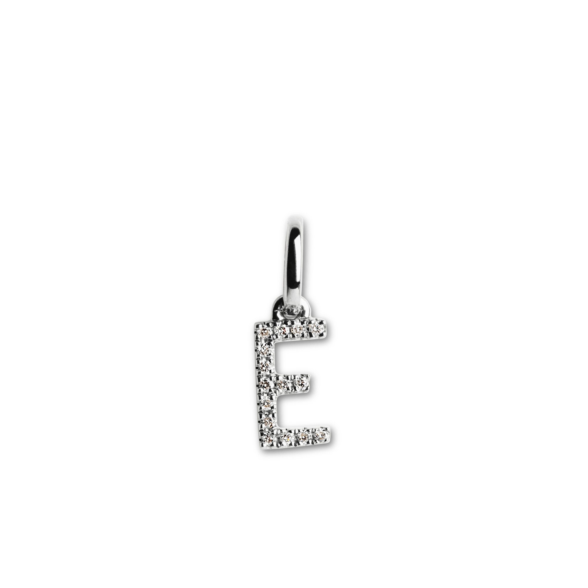 Letter Pendant with Diamonds