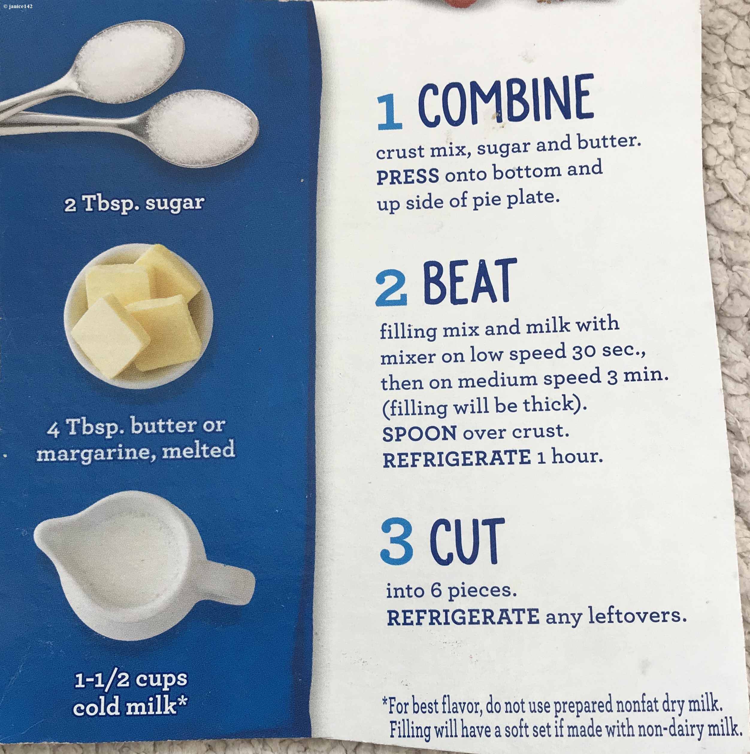 Cheesecake (easy no milk/no bake method) article on janice142