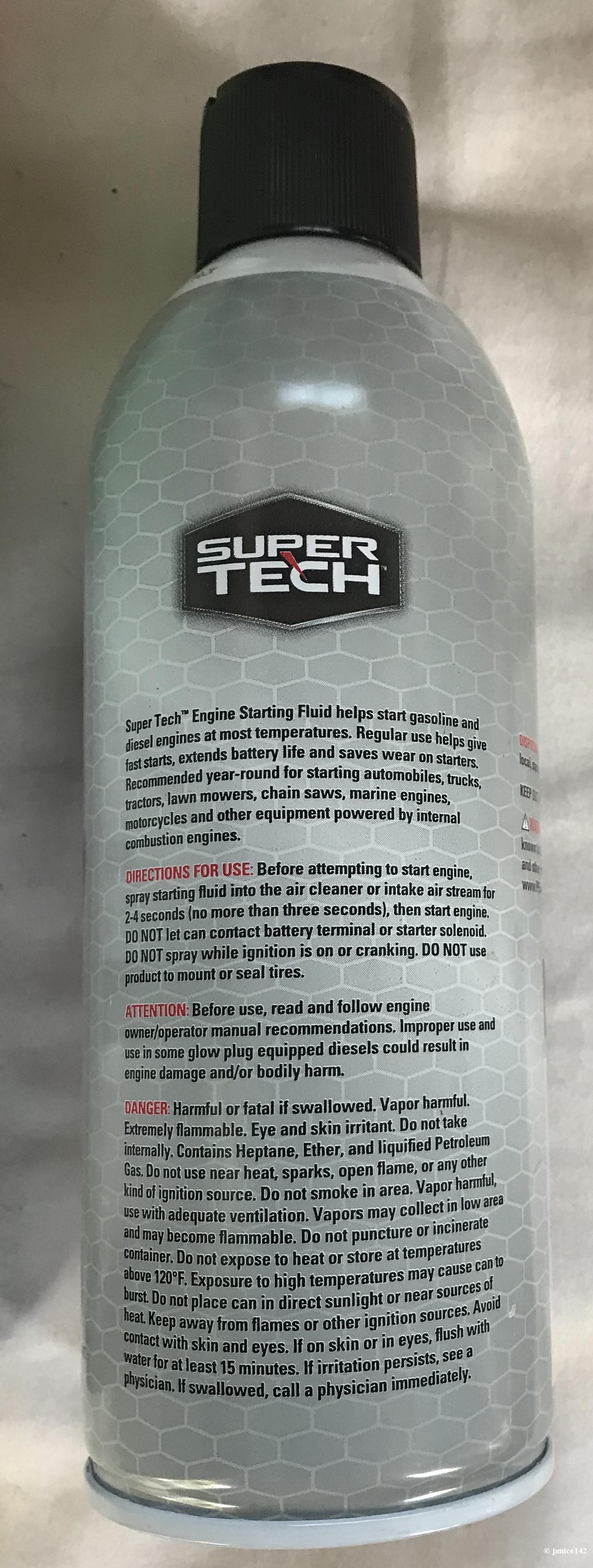 WD40 versus Starting Fluid on janice142