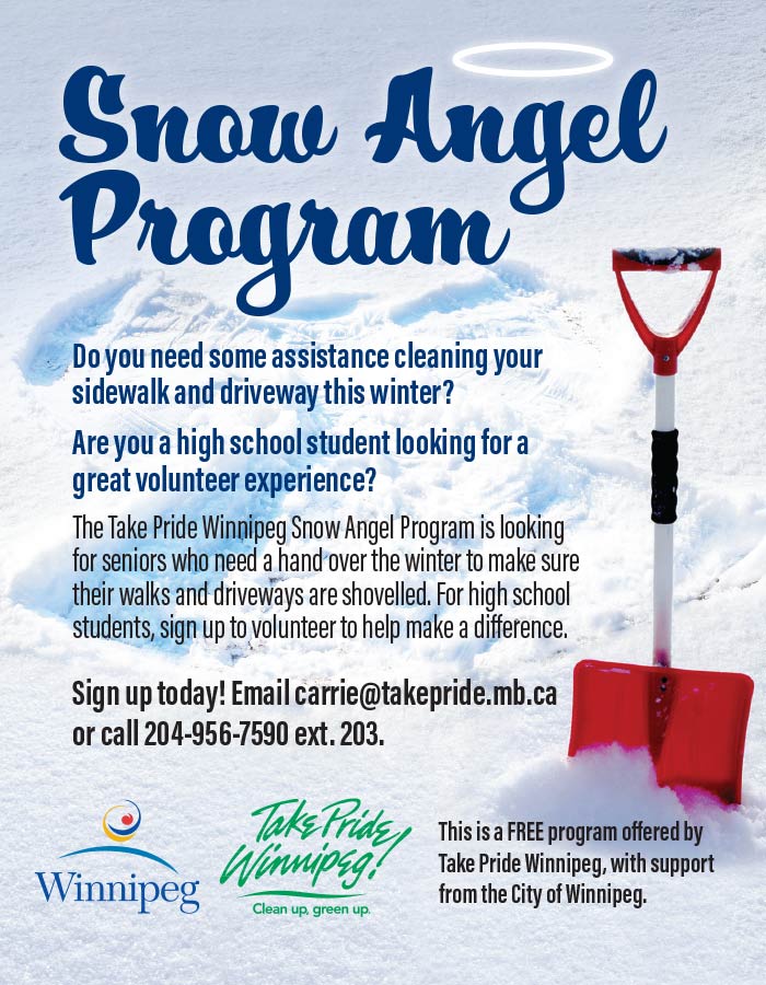 Snow Removal for Seniors & Volunteer Credit Hours for Students