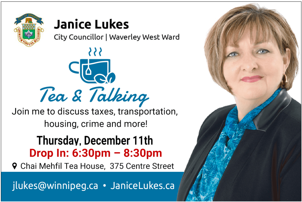 Tea & Talking Janice Lukes, Councillor Waverley West Ward