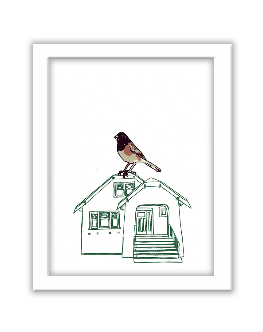 Junco Bird House Janine Schroedter